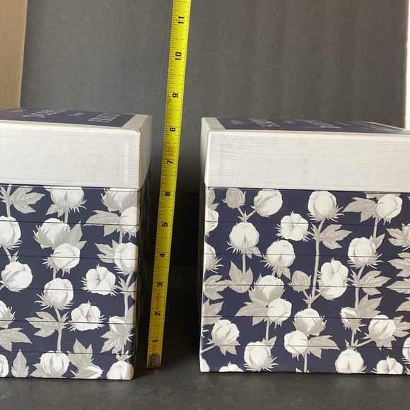 Set of 4 Farmhouse Style Decorative Storage Boxes - Picture 9 of 16